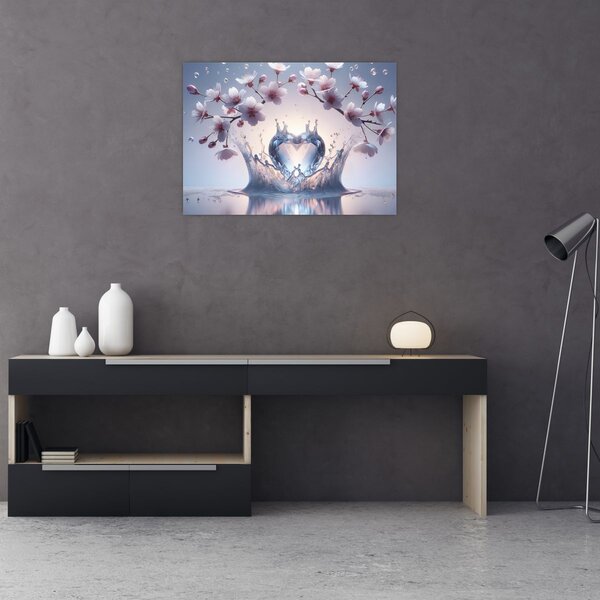 Obraz - Diamentowe serce (70x50 cm)