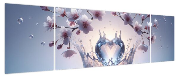 Obraz - Diamentowe serce (170x50 cm)