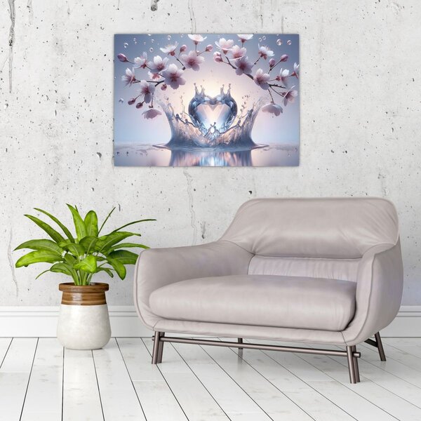 Obraz - Diamentowe serce (70x50 cm)
