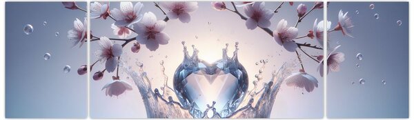 Obraz - Diamentowe serce (170x50 cm)