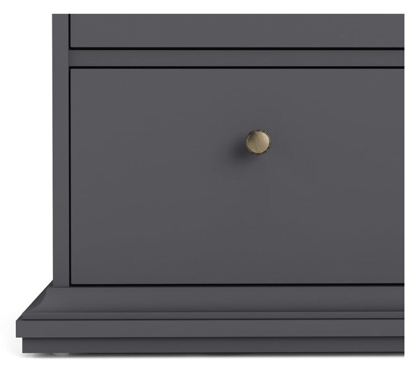 Szara niska komoda 96x87 cm Paris – Tvilum