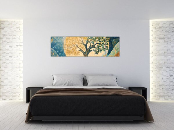 Obraz – Drzewo życia w księżycu (170x50 cm)