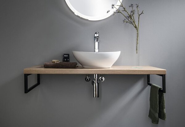Biała ceramiczna umywalka 42x34 cm Aqualine – Sapho