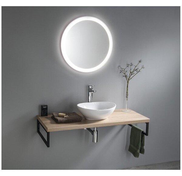 Biała ceramiczna umywalka 42x34 cm Aqualine – Sapho