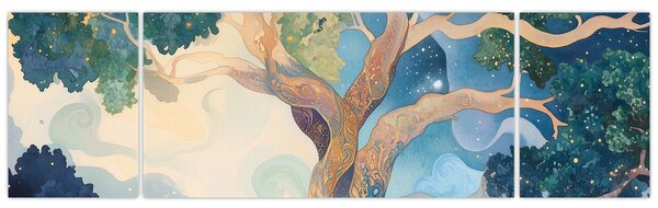 Obraz – Kosmiczne drzewo (170x50 cm)
