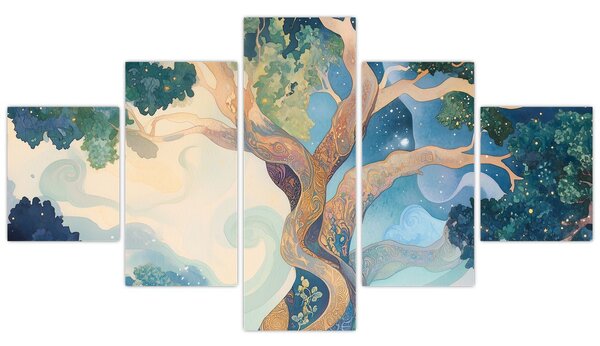 Obraz – Kosmiczne drzewo (125x70 cm)
