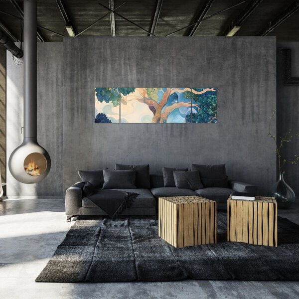Obraz – Kosmiczne drzewo (170x50 cm)