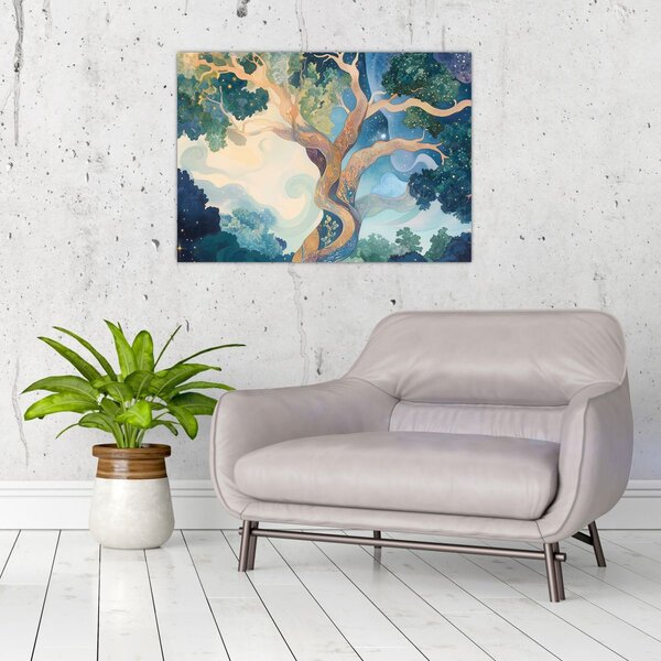 Obraz – Kosmiczne drzewo (70x50 cm)