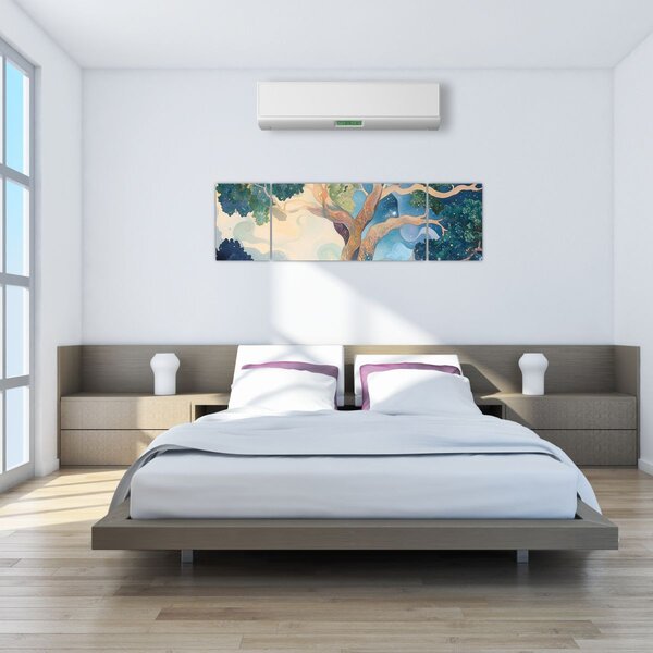 Obraz – Kosmiczne drzewo (170x50 cm)