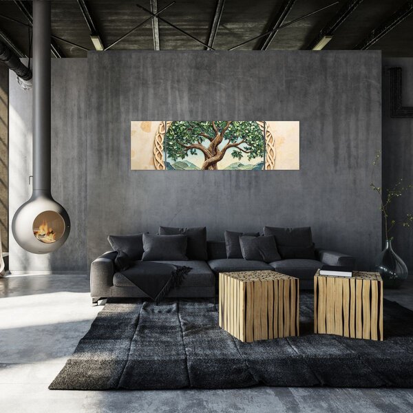 Obraz – Splecione drzewo życia (170x50 cm)