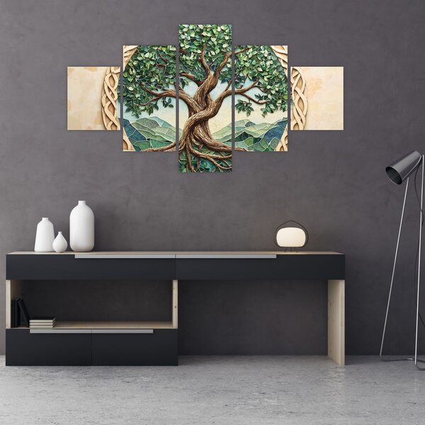 Obraz – Splecione drzewo życia (125x70 cm)