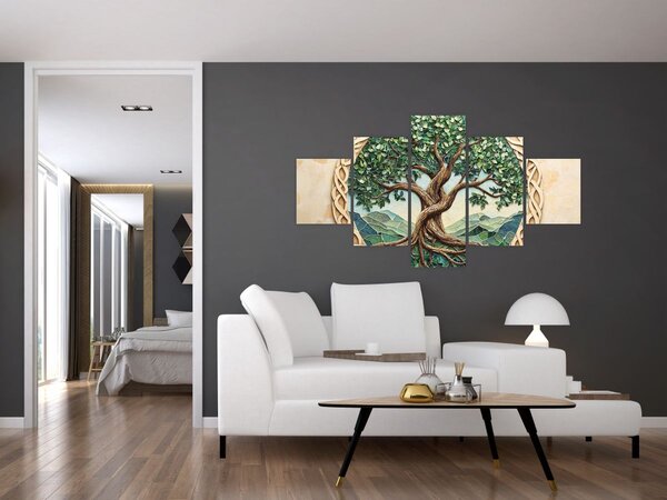 Obraz – Splecione drzewo życia (125x70 cm)
