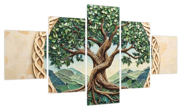Obraz – Splecione drzewo życia (125x70 cm)