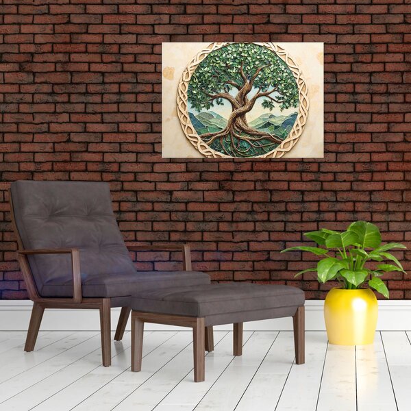 Obraz – Splecione drzewo życia (70x50 cm)