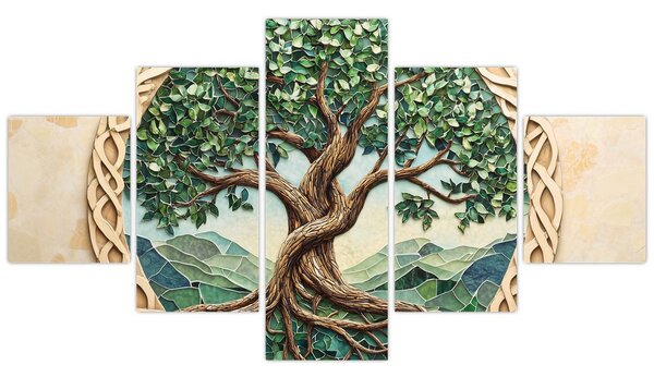 Obraz – Splecione drzewo życia (125x70 cm)