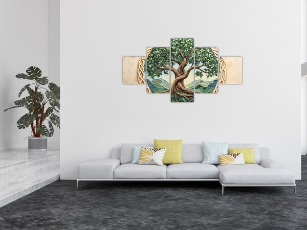 Obraz – Splecione drzewo życia (125x70 cm)