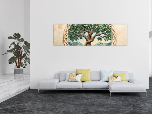 Obraz – Splecione drzewo życia (170x50 cm)