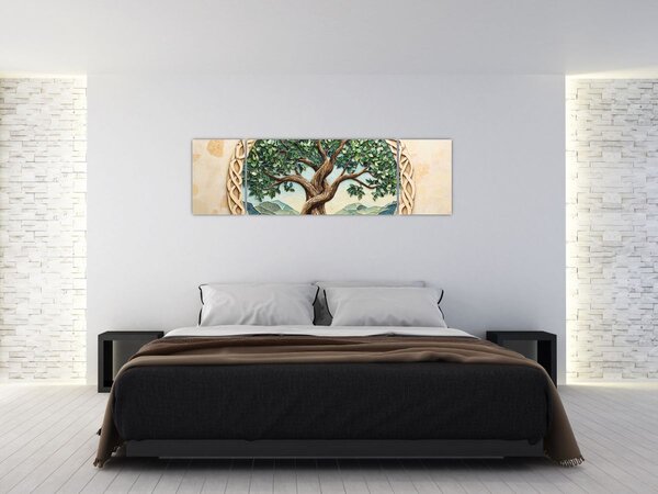 Obraz – Splecione drzewo życia (170x50 cm)