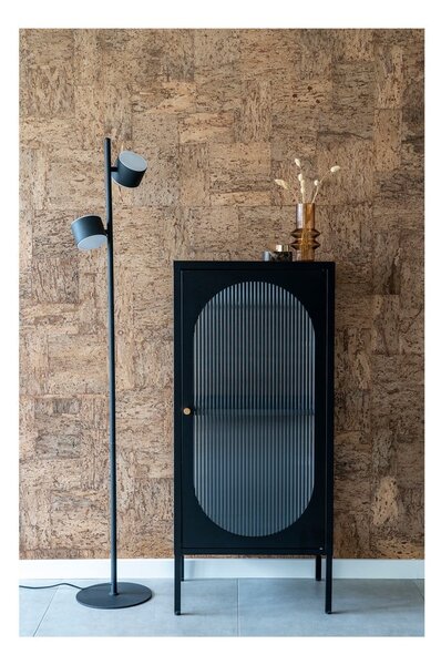 Czarna metalowa witryna 50x110 cm Adelaide – House Nordic