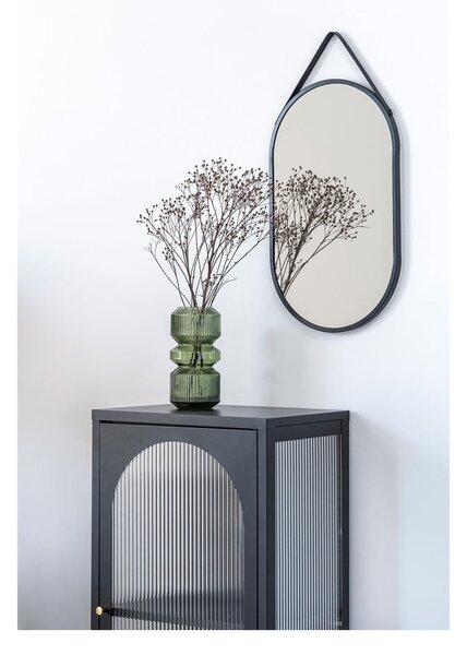 Czarna metalowa witryna 50x110 cm Adelaide – House Nordic