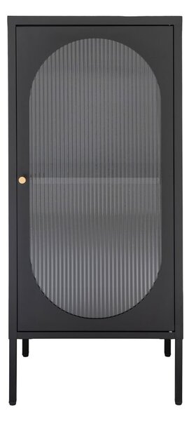 Czarna metalowa witryna 50x110 cm Adelaide – House Nordic