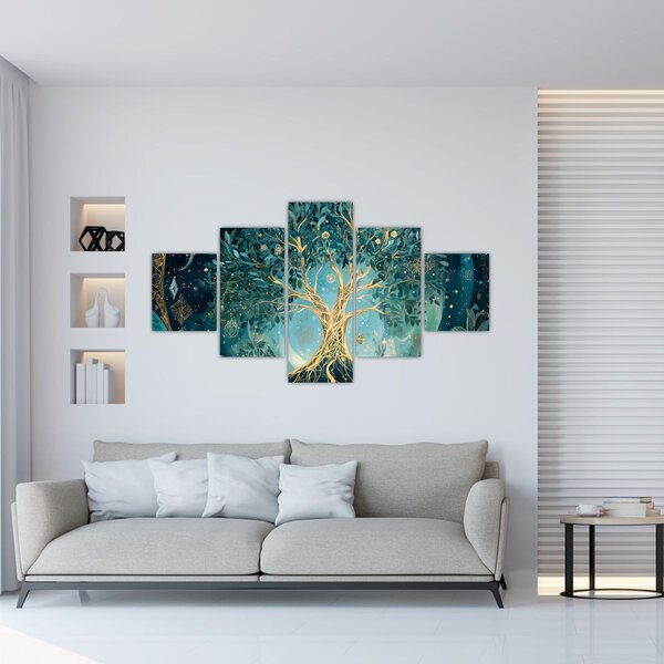 Obraz – Drzewo życia we wszechświecie (125x70 cm)