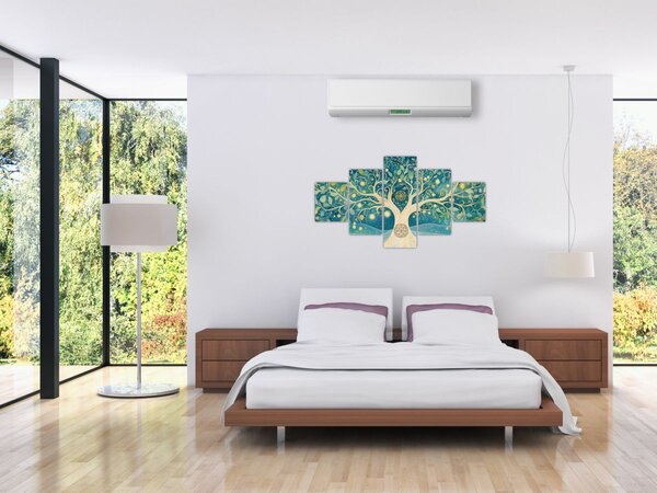 Obraz – Magiczne drzewo ze spiralami (125x70 cm)