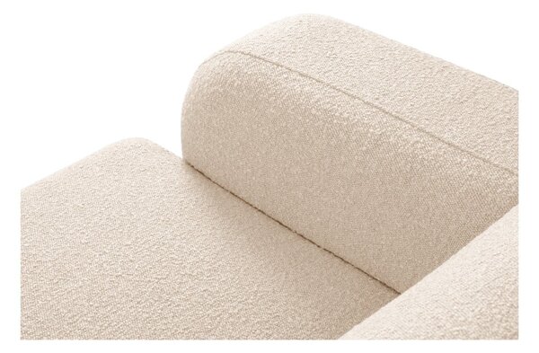 Beżowy narożnik z materiału bouclé (prawostronny) Molino – Micadoni Home
