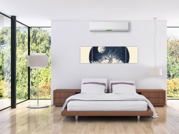 Obraz – Magiczne drzewo z jeleniem I. (170x50 cm)