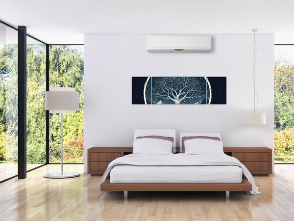 Obraz – Magiczne drzewo z jeleniem II. (170x50 cm)