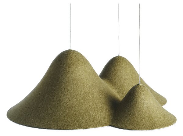 Loom Design - Panorama Lampa Wisząca Small Green/Black Loom Design