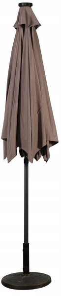 Parasol ogrodowy z diodami solarnymi led 300 cm
