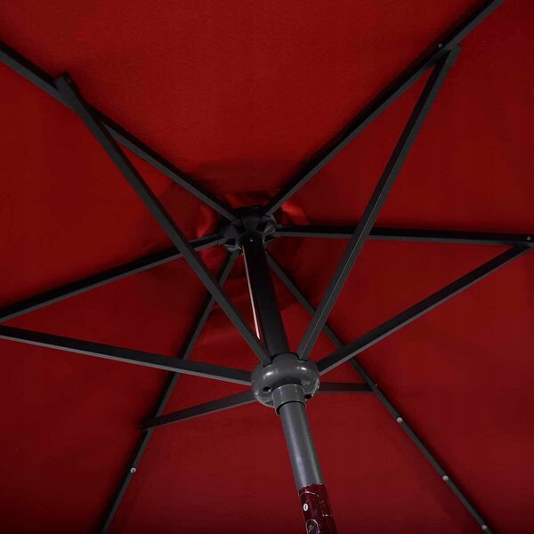 Parasol ogrodowy z solarnymi diodami led 300 cm