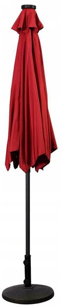 Parasol ogrodowy z solarnymi diodami led 300 cm
