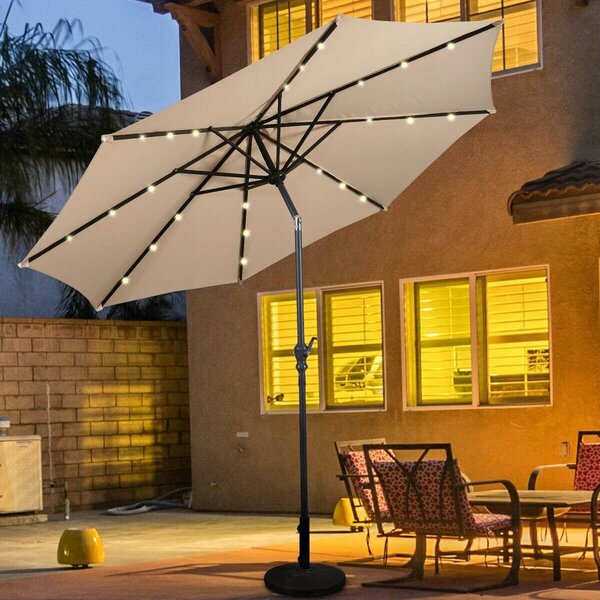 Parasol ogrodowy z solarnymi diodami led 300 cm