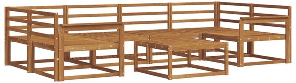 Zestaw sof na zewnątrz 7 szt. naturalny lite drewno akacji