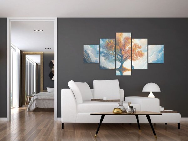 Obraz – Drzewo życia i miłości (125x70 cm)