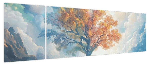 Obraz – Drzewo życia i miłości (170x50 cm)