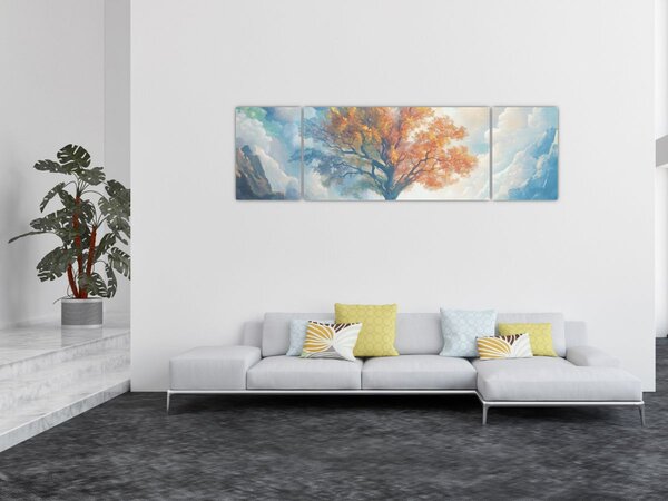 Obraz – Drzewo życia i miłości (170x50 cm)