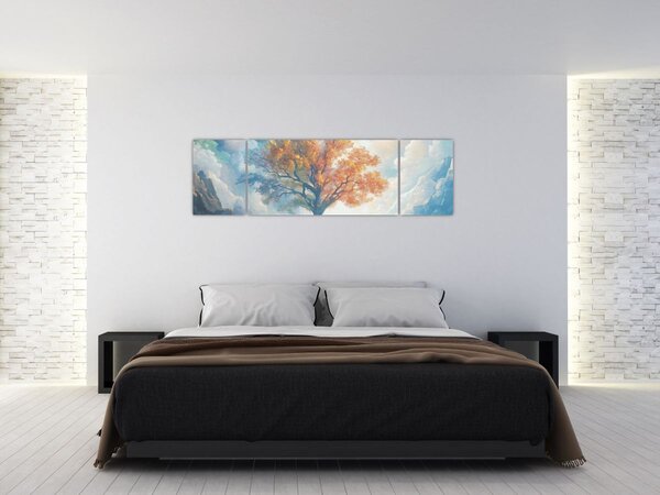 Obraz – Drzewo życia i miłości (170x50 cm)