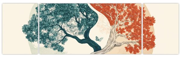Obraz – Drzewo pełne energii (170x50 cm)
