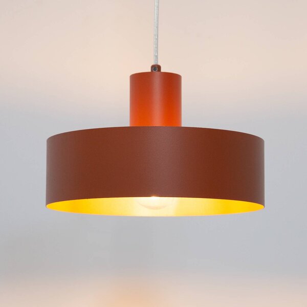 Lampa wisząca Rif M SIGMA, możliwość ściemniania, czerwony, salon / jadalnia, metal, nowoczesny
