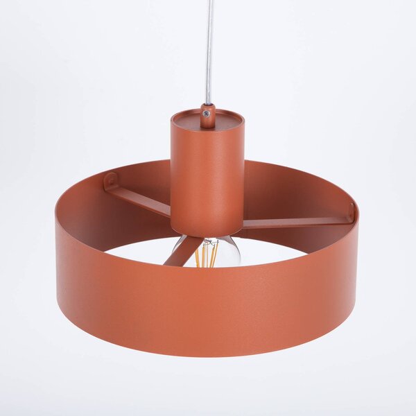 Lampa wisząca Rif M SIGMA, możliwość ściemniania, czerwony, salon / jadalnia, metal, nowoczesny