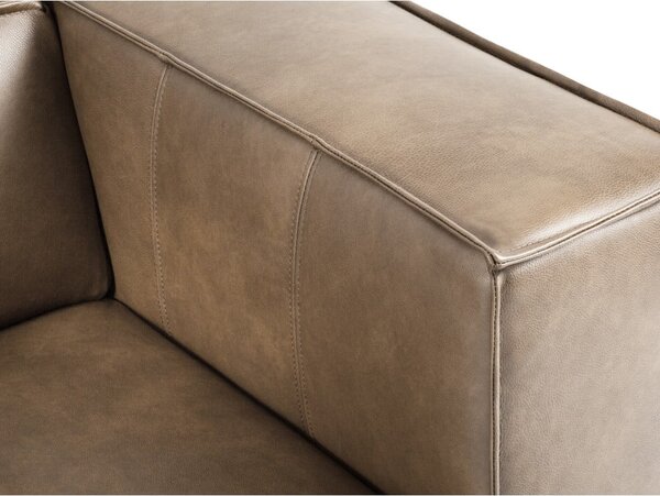 Jasnobrązowy skórzany fotel Madame – Windsor & Co Sofas