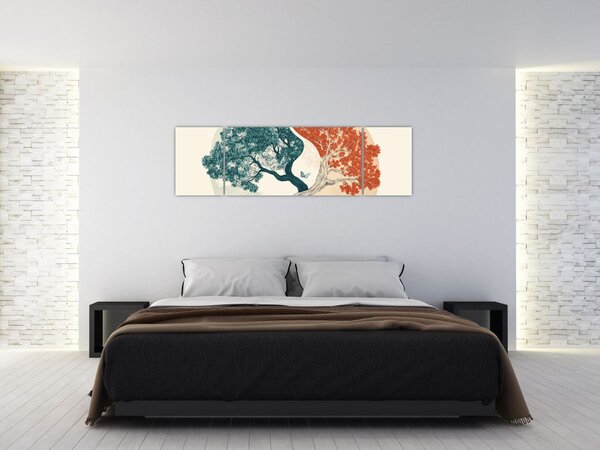 Obraz – Drzewo pełne energii (170x50 cm)