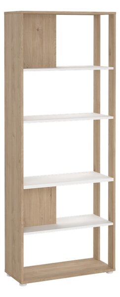 Biało-naturalny regał w dekorze dębu 80x205 cm Sign – Tvilum