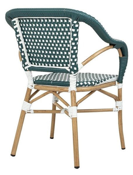 MebleMWM Krzesło CAFE MIRAMAR turkus / morski rattan