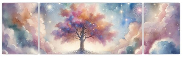 Obraz – Drzewo życia w chmurach (170x50 cm)
