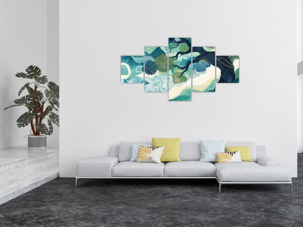 Obraz – Zielona korona drzewa życia (125x70 cm)