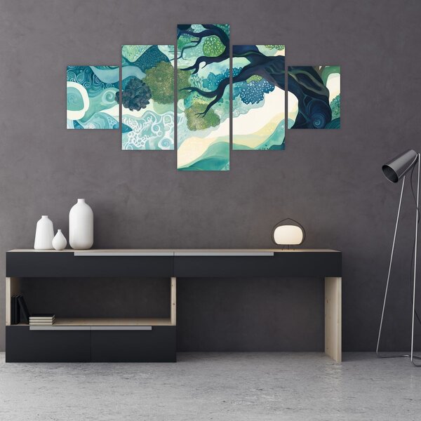 Obraz – Zielona korona drzewa życia (125x70 cm)